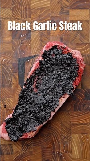 This black garlic steak was insanely good!