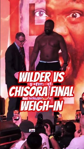 40LB WEIGHT DIFFERENCE! Wilder vs Chisora Final Weigh-In & Heated Face Off 🥊