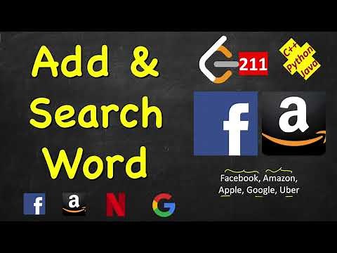 Add and Search Word - Data structure design | LeetCode 211 | C++, Java, Python