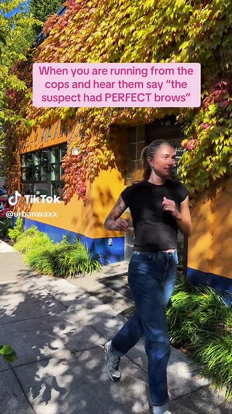 GUILTY! 👮🤭 #waxing #sugaring #waxingsalon #eyebrowwaxing #brows #eyebrows #urbanwaxx #fyp #hairremoval