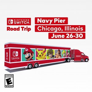 Join in on the fun and play games with the whole family when the Nintendo Switch Road Trip visits Navy Pier this week! | Nintendo Switch