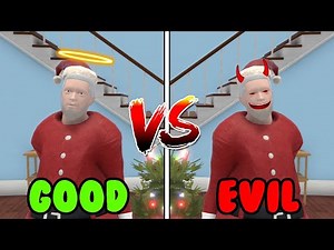 GOOD SANTA VS EVIL SANTA ROLEPLAY!!! (Who's Your Daddy)