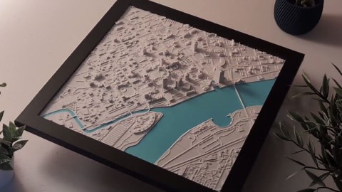 Framed 3D Toledo City Map: Downtown Skyline Wall Art - Essentials Edition - Etsy