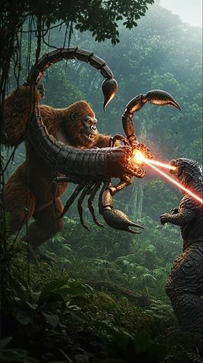 Godzilla 🦖 & King Kong 🦍 vs. the Giant Scorpion 🦂