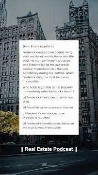 Real Estate Exam Question w/Answer & Explanation #realestate #realestateexam #examples