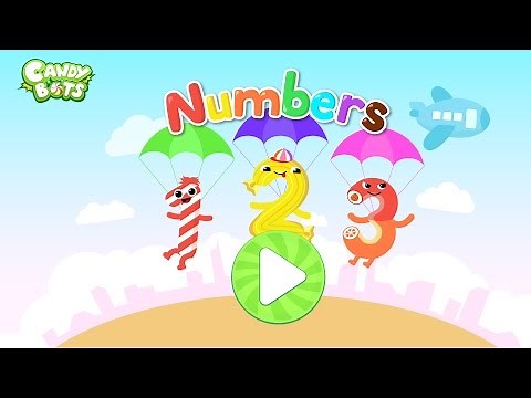 Candy 123 Numbers Trailer Free Game (Candybots) - Learn count 1 to 10 - Education app for kids