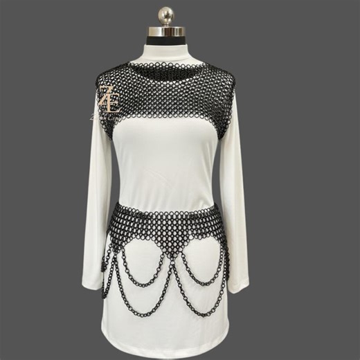 Chainmail Apron Dress, Handmade Medieval Armor Costume, Statement Body Jewelry Dress, Adjustable Fit, Festival Party Wear, Unique Design - Etsy Australia