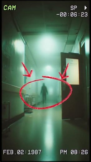 TERRIFYING Black Shadow Caught on Hospital Security Camera | 10 Second Horror #hauntedhospital #cctv