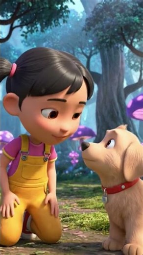 Look How her dogs always follow her 😍 #cartoon #disney #funny #animation #bear #magicalcartoon