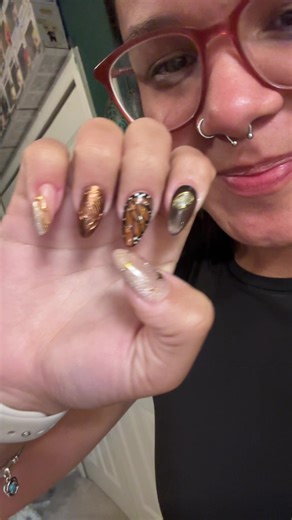 These absolutely STUNNING nails I got done #nails #nailart #nailtech #foryou