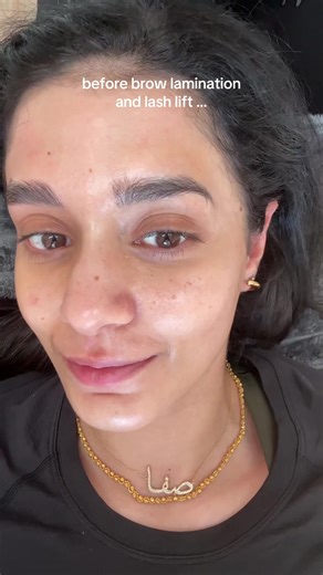 the way this frames my whole face is crazy, and it dies down after a few days !! #browlamination #lashlift
