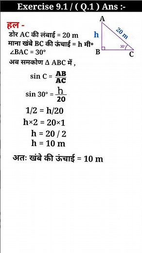 class 10th maths | ex 9.1 math's solution 🖕💯