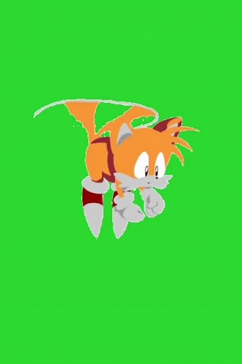 Tails Flying Green Screen Animation for Sonic Fans
