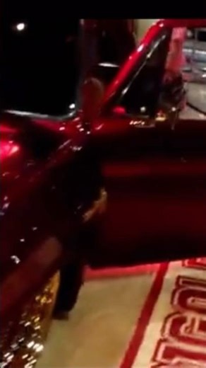 Flawless Ruby Red Lowered Truck #shortsfeed #youtubeshorts #classic #exclusive #lowered #trending