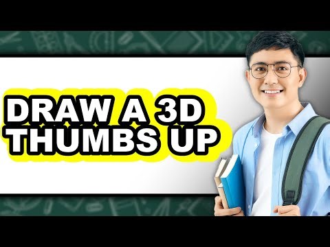 How to Draw a 3d Thumbs Up - Step by Step