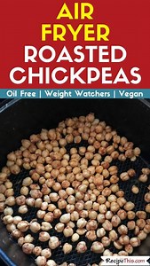 Air Fryer Roasted Chickpeas (No Oil) | Recipe This