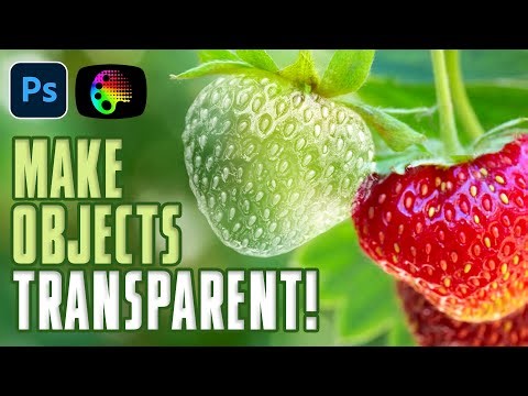 Photoshop: How Make Objects TRANSPARENT!