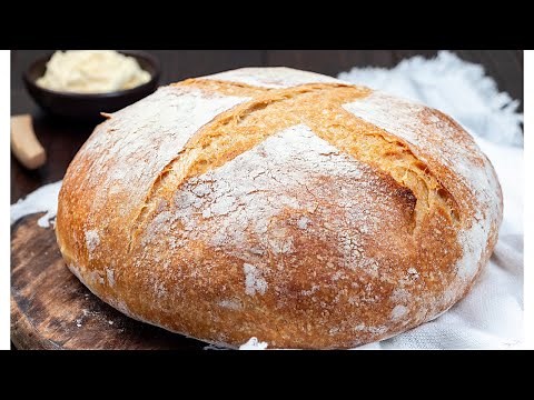 Easy 3 Ingredient No Knead Bread Recipe Never Buy Bread Again!
