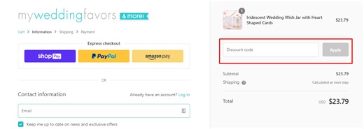 Wedding favors discount code | Honestweddingadvice.com