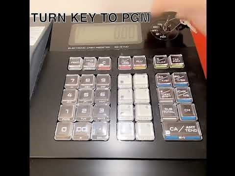 How to program your CASIO PCR-T273 and CASIO SE-S700 Register.