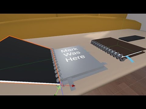 Unity Create with VR Challenge 1.3: Notebook That Swings Open