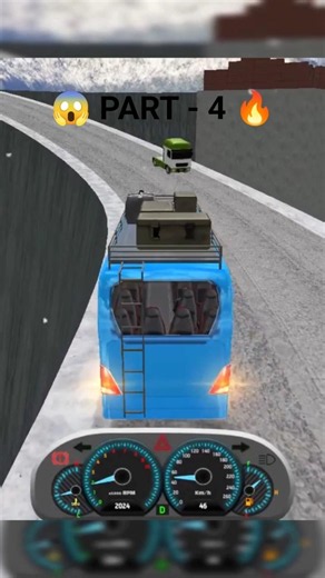 🚍 Death Road Bus Simulator ❄️ この道、危険すぎる！😱🔥 | Part 4 #Shorts #ytshorts