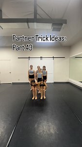 Partner Trick Ideas: Part 43 #dance #dancelife #partneracro #dancetricks #partnerwork | Kickin' It Dance Company