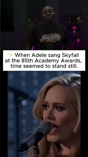 ✨ When Adele sang Skyfall at the 85th Academy Awards,