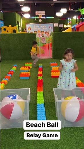 Beach Ball Relay Game