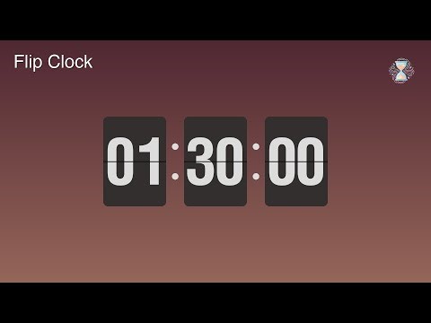 1 Hour 30 Minute Timer ⏱️ Rose Gold Flip Clock | Movie length Timer - ChronoFlow