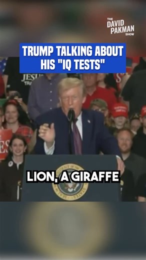 The David Pakman Show on Instagram: "A sitting president bragging about how well he did on a dementia screening"