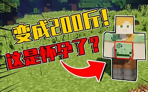 我的世界mod：不灵姐怀孕了？这么大的肚子，9个月了吧！