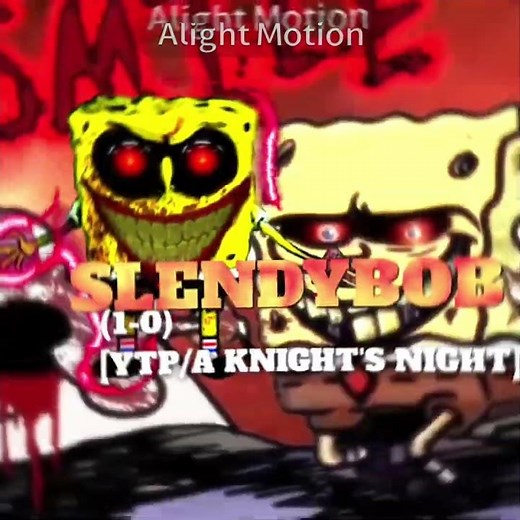 ‪@Graygorilla5‬'s birthday open collab || SlendyBob vs Red mist Squidward #Spongebob#Creepypasta