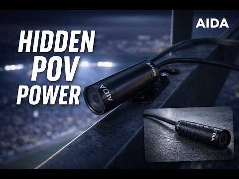 AIDA Imaging NDI®|HX Weatherproof Lipstick Camera | Discreet POV Power for IP Production