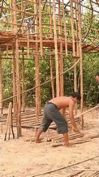Real Life Build Bamboo Jungle Houses with Amazing Swimming Pools ( 2 ) #BambooHouse #JungleLiving
