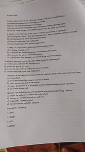 Multiple Choice Questions on Nursing and Patient Care Principle... | Filo
