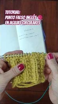 🧶Tutorial del punto falso inglés. #tejedoras #knitting #knittingdesign #tips #knittingtips