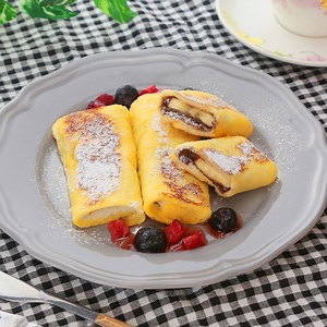 25K views · 606 reactions | くるくる巻いて可愛い♡『ロールフレンチトースト』 ■材料 3本分 ・卵　1個...