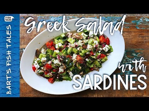 Easy Greek SARDINE salad | Bart van Olphen