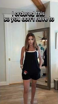 Cute Overall Romper Try-On | Casual Summer Jumpsuit Outfit https://amzlink.to/az0BEoQP5NvRO