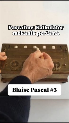 ABelajar on Instagram: "Pascaline: Kalkulator Mekanik Pertama yang Mengubah Dunia! 💻🔢 Blaise Pascal menciptakan Pascaline, kalkulator mekanik pertama, pada abad ke-17. Alat ini dapat melakukan penjumlahan dan pengurangan dengan akurat dan efisien. Dengan Pascaline, Pascal membuka jalan bagi pengembangan teknologi komputasi modern. Kalkulator mekanik ini menjadi tonggak penting dalam sejarah komputasi dan inspirasi bagi generasi ilmuwan dan insinyur. 💡 #Pascaline #KalkulatorMekanik #BlaisePasc