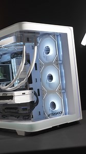 Designed to be admired from every angle, the NIMBUS is all about the showcase. Its signature curved glass panel offers a seamless, panoramic view of your components—transforming your build into a display piece worthy of the spotlight. Whether it’s RGB lighting, PC cooling components, or the latest GPU, NIMBUS frames it all with elegance, making your PC more than just a rig—it’s part of your workspace aesthetic. This sleek white PC is customisable to your needs with the most powerful processors b