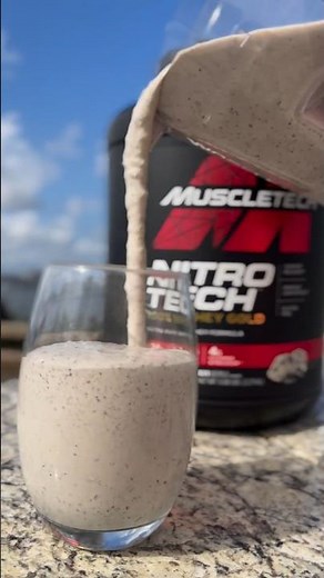 Fuel up - Nitro-Tech Whey Gold Cookies & Cream 🤤🤤😋 #muscletech #protein #whey #foodporn #gains