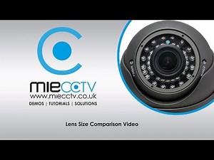 CCTV Camera Lens Size and Angle of View Comparison Video