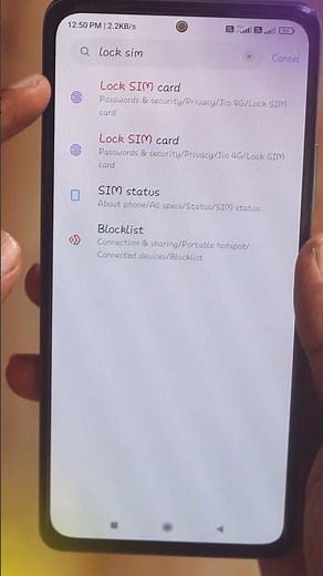 Sim Card Lock | Android Tricks | #shorts