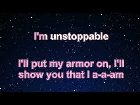 Karaoke♬ Unstoppable - Sia 【No Guide Melody】 Instrumental
