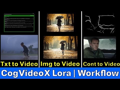 CogVideo X Advanced WorkFlow ComfyUI: Lora | ControlNet | Text to Video | Image to Video | Tutorial