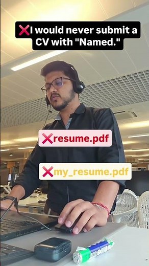 What **Not** to Name Your Resume File