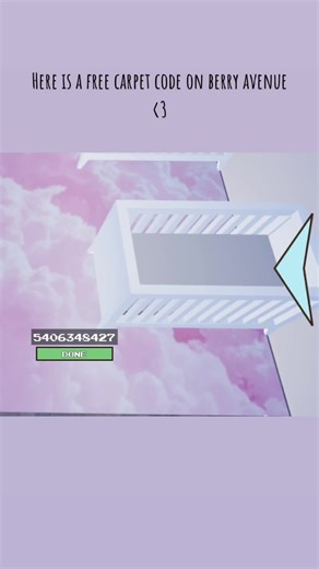 Free Carpet Code on Berry Avenue