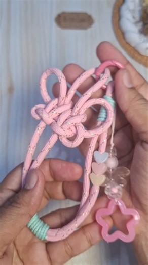 diy butterfly knot : membuat simpul kupu kupu untuk strap HP